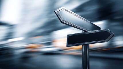 Find your direction with these modern signposts, ideal for wayfinding, business strategy, or making crucial decisions in a fast-paced world