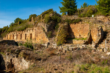 The ancient city of Syedra has located about 20 km. southeast of Alanya district of Antalya, on a...