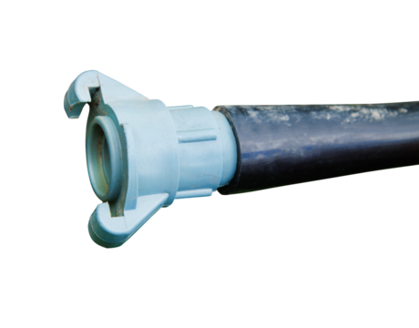 Garden hose coupling isolated on transparent background