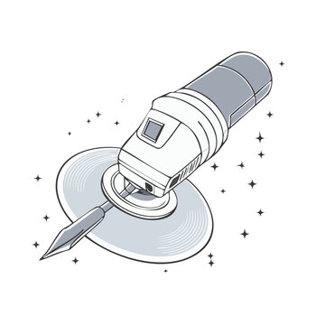stylized pen on record clip art preview