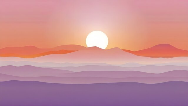 Sunset Horizon Calm