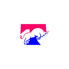 Bull Letter T Logo Vector, Al...