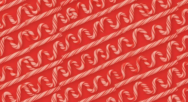 Seamless red Christmas pattern vector illustration with hearts and snowflakes decoration design texture backdrop - Powered by Adobe