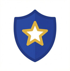 2D Shield with star icon