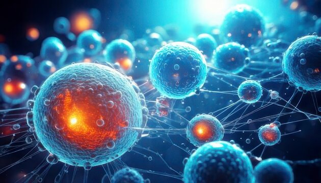 Futuristic Visualization of Cell Structures in Science and Technology