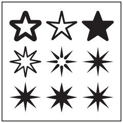 Obraz premium Sparkle Icon Vector Collection