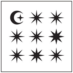 Obraz premium Sparkle Icon Vector Collection