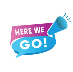 Here we go vector eps template symbol for real estate business concept, marketing design. Flat template for banner.