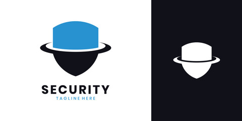Security shield logo icon design template