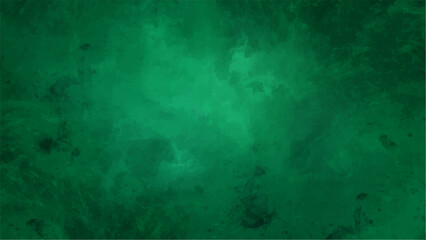 Obraz premium Dark Emerald Green Grunge Texture Background with Abstract Vintage Paper Style. Black-Green Smoke, Foggy Spotlight, Distressed Wall Surface, Ideal for Horror, Halloween, and Moody Artistic Design