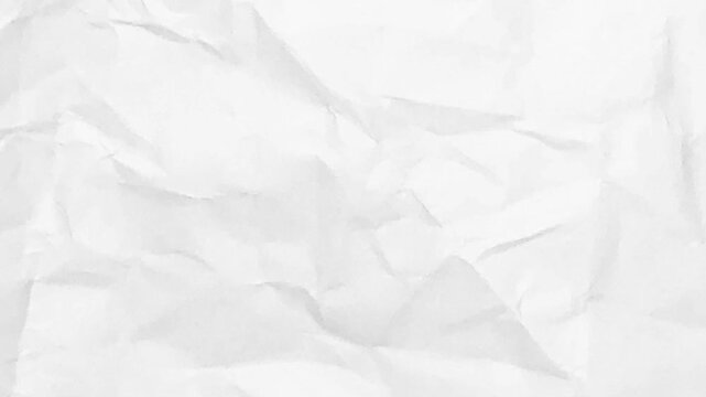 Crumpled white paper texture background loop. Paper texture background. Textured vector backgrounds, abstract paper texture animation.