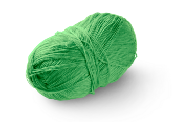 Wool yarn isolated on transparent background