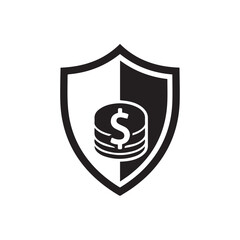 "Financial Security and Money Protection Icon"