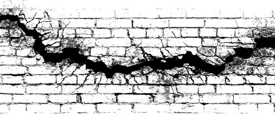 Abstract black and white cracked wallpaper with distressed cement surfaces texture .grunge cracked texture template with scratched wall background .