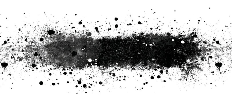 Creative grunge border with splattered ink stroke background texture .hand drawn artistic paint pattern featuring grunge splatter black brushstroke design .