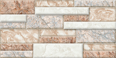Multicolour Rustic Digital Wall Tile Decor For interior Home or Rustic Ceramic wall tile Design,...