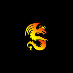 Dragon King Shaped Letter S L...