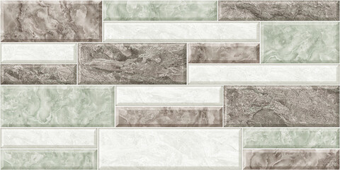 Multicolour Rustic Digital Wall Tile Decor For interior Home or Rustic Ceramic wall tile Design,...