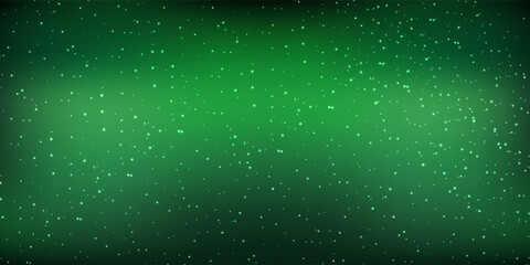 Realistic texture of mystical smoke in the background, with green fog swirling and sparkling with glowing particles, as starry neon magic dust shimmers throughout.