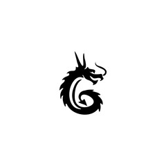 Dragon Shaped Letter G Logo, ...