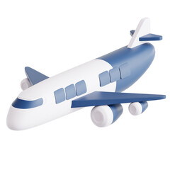 3D Render of a Passenger Airplane for Travel and Transportation Concepts