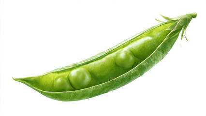 green peas isolated on white