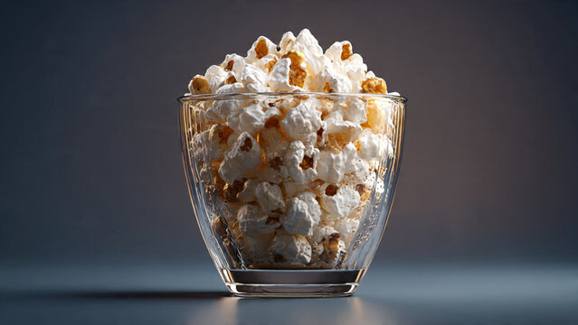 popcorn in a glass