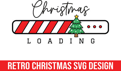 Retro christmas SVG Design