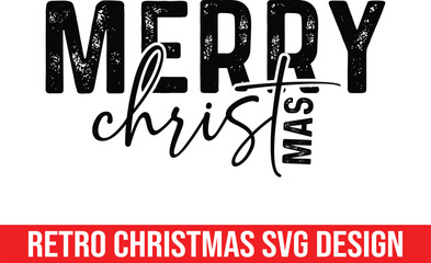 Retro christmas SVG Design