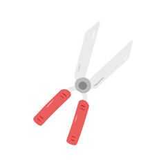 Red Handle Hedge Trimmer Pruning Shears