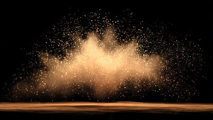 fountain in the night