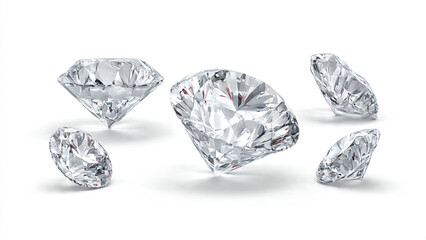 diamond on white background