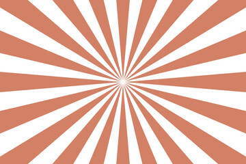 Circus marquee pattern, vintage carnaval background, red circle rays on beige.