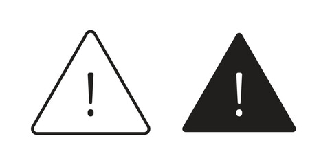 Risk icon in minimal flat, stroke style. suitable for graphic designs