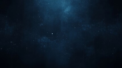 Deep blue abstract grainy background with shimmering particles and light rays creating a mystical and atmospheric texture, ideal for cosmic and underwater themes