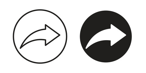 Share icon in minimal flat, stroke style. suitable for graphic designs