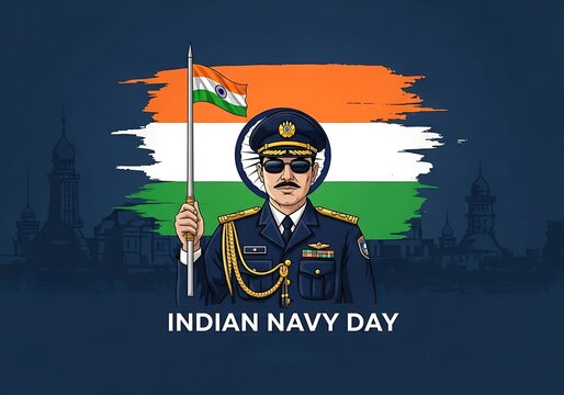 Indian Naval Power Concept Art - Powered by Adobe