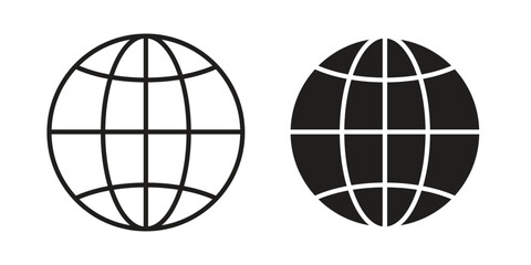 Web icon in minimal flat, stroke style. suitable for graphic designs