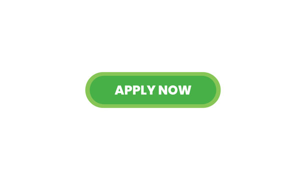 Green apply now button for website or application interface