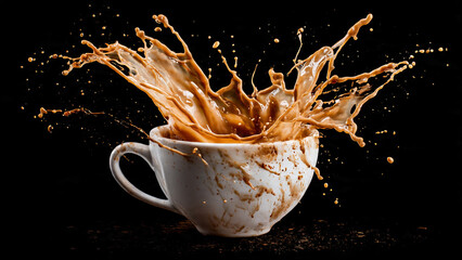 cup of coffee with splash