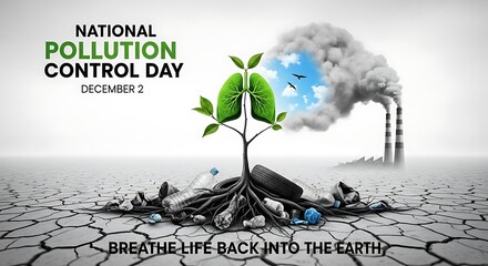 National Pollution Control Day Awareness Illustration