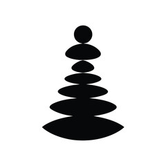 Pebble Stack Balance Icon Vector Illustration