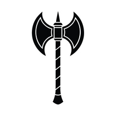 Fototapeta premium Viking Axe Simple Icon Vector Illustration