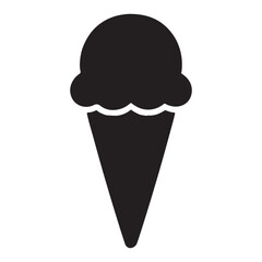 Ice cream cone icon vector