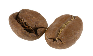 Coffee grain isolated on a white background