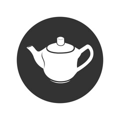 Teapot cup icon isolated on transparent background