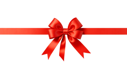 red bow isolated on white.red ribbon bow isolated transparent png
