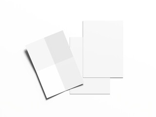 High-Quality Letterhead Mockup Scene with Multiple Sheets and Subtle Lighting