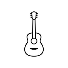 Traditional Acoustic Guitar String Instrument Icon