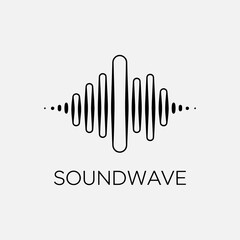 Clean Audio Waveform Logo Template
